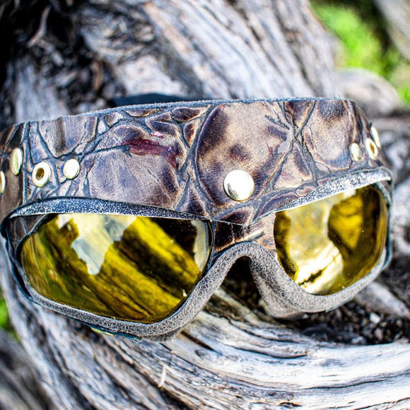 Leather Goggles. Perfect for Burning Man - Picture 2 of 8